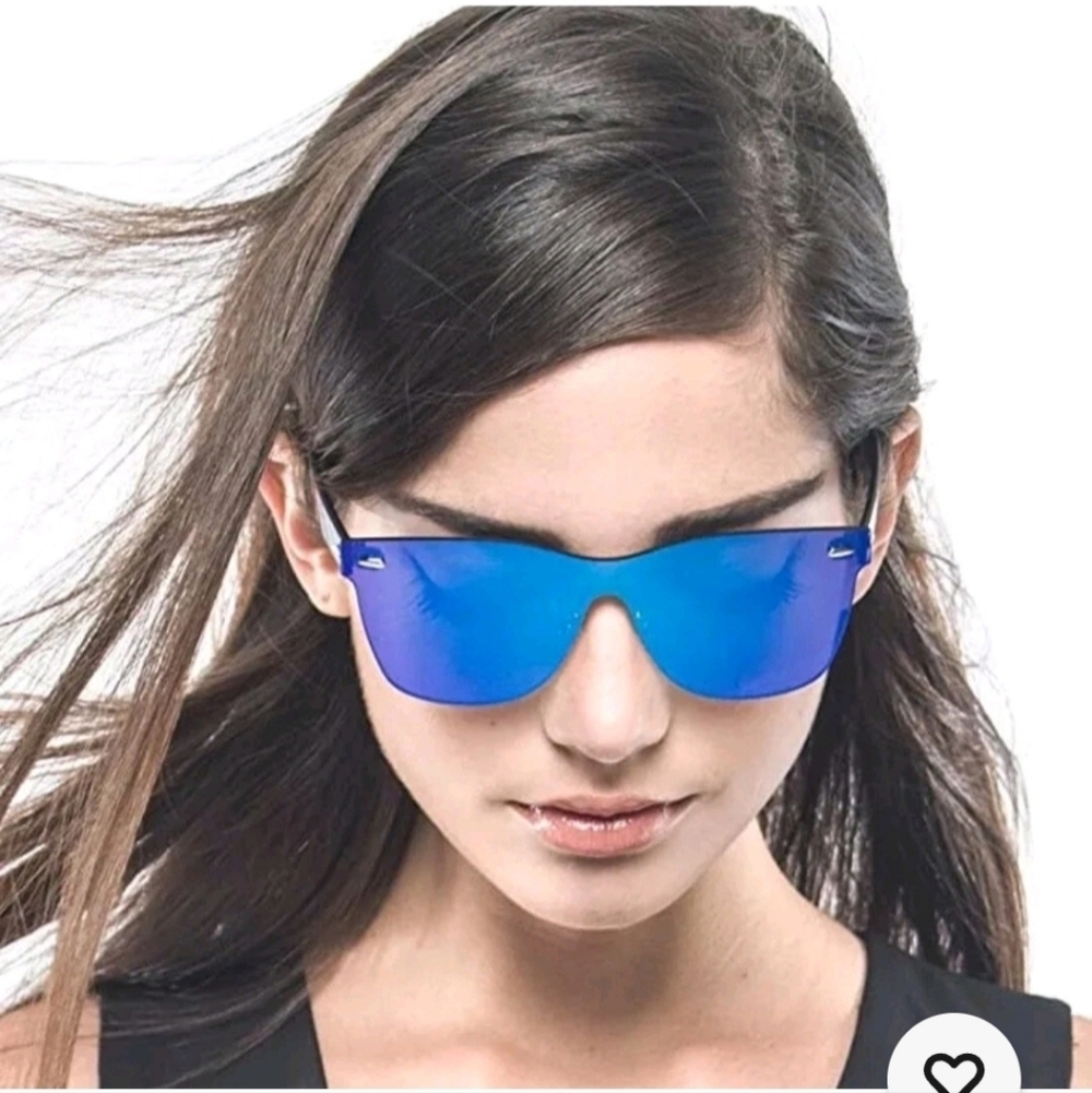 New 2020 VentiVenti Sunglasses Unisex Square Mirror Lens Anti-Reflective W Case